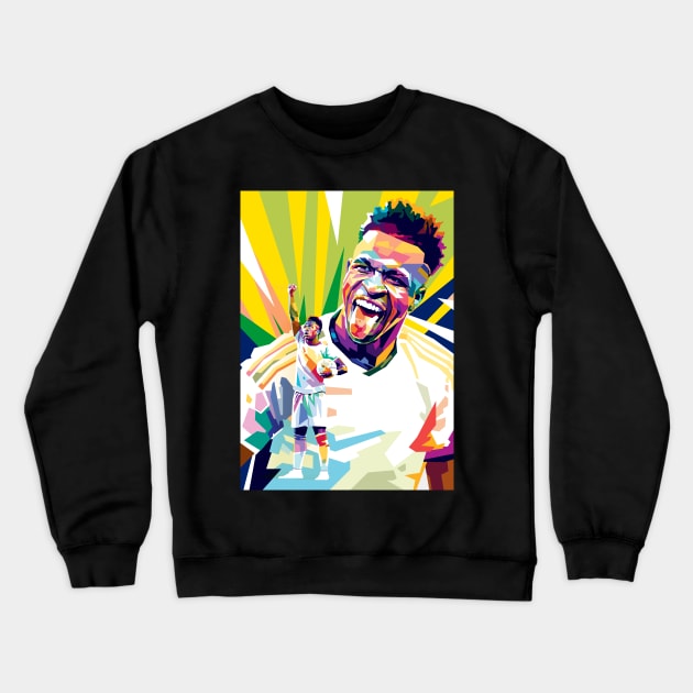 Vinicius Pop art illustration Crewneck Sweatshirt by RJWLTG